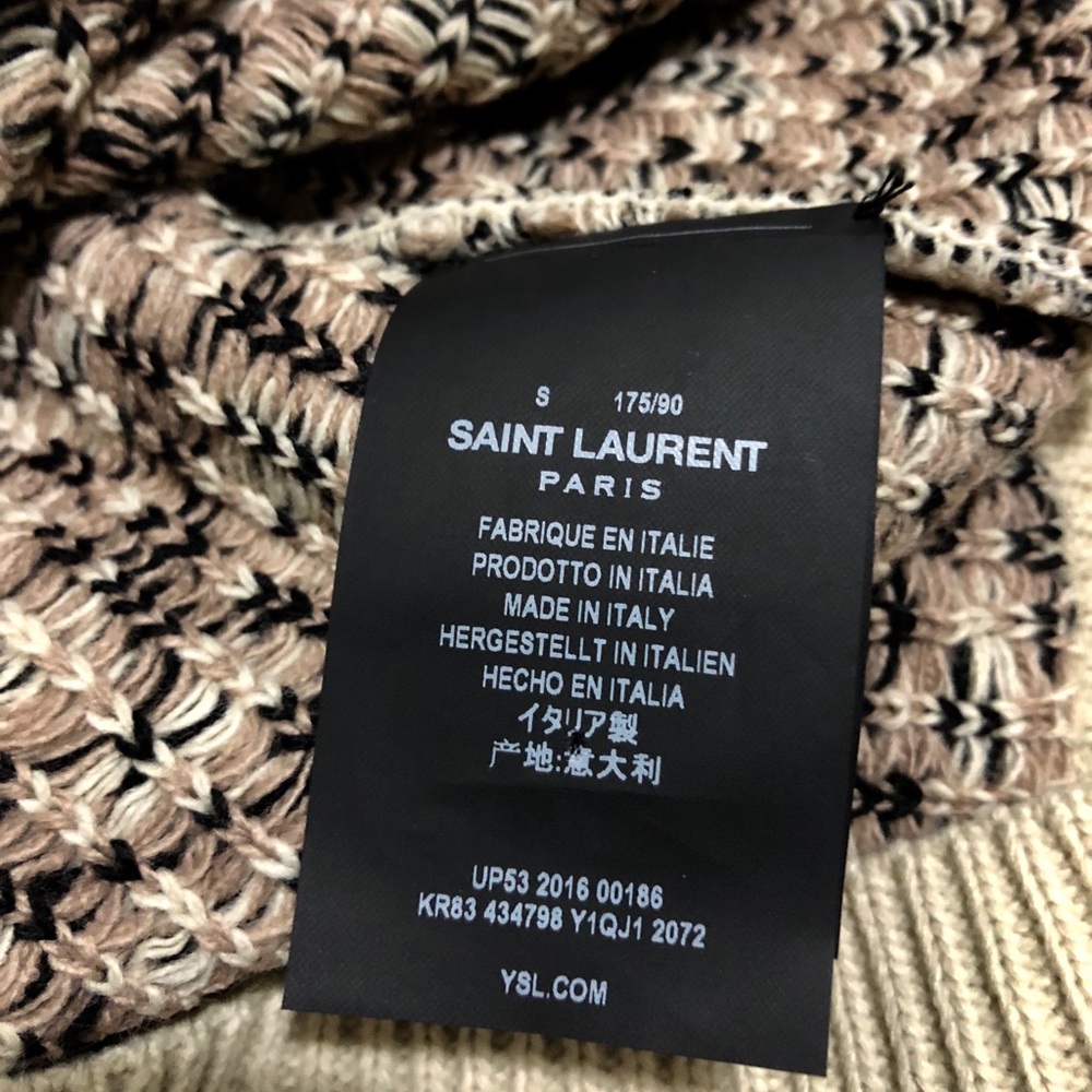 Saint Laurent Wool leopard printed sweatshirt. - Picture 5 of 5
